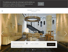 Tablet Screenshot of mamillahotel.com
